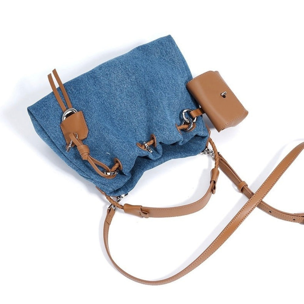 Serena Torba Denim Skórzana