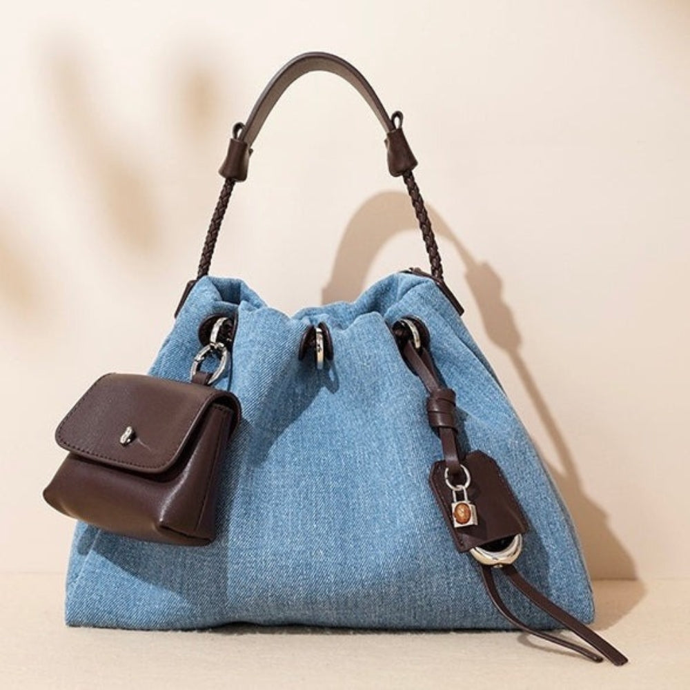 Serena Torba Denim Skórzana