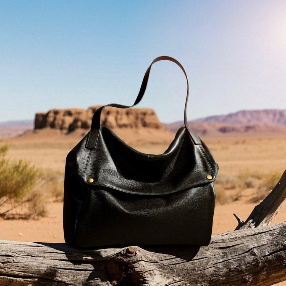 Elena | Damska torba shopper skórzana vintage