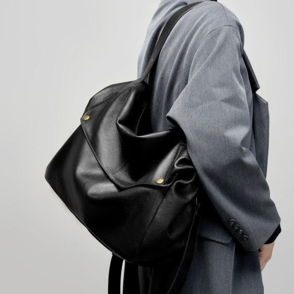 Elena | Damska torba shopper skórzana vintage