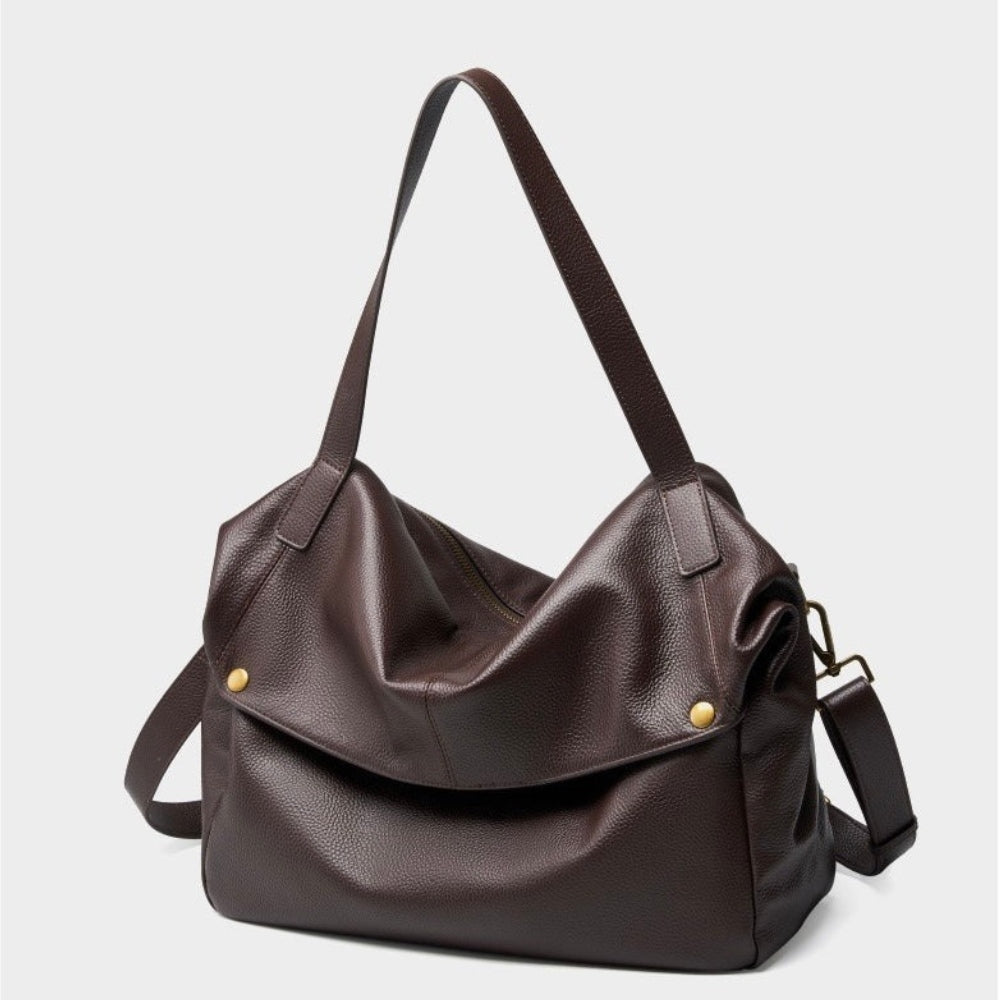 Elena | Damska torba shopper skórzana vintage