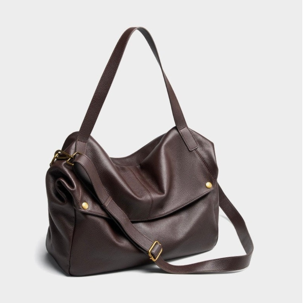 Elena | Damska torba shopper skórzana vintage